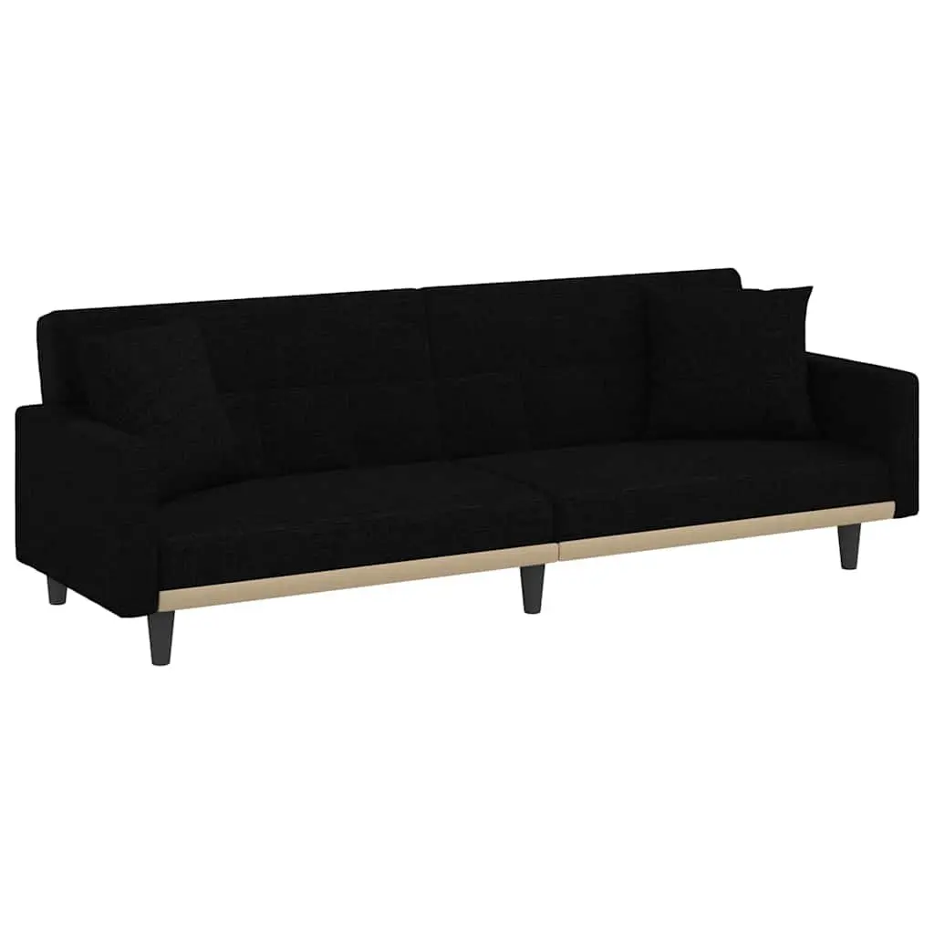 Black Fabric Sofa Bed with Strong Build