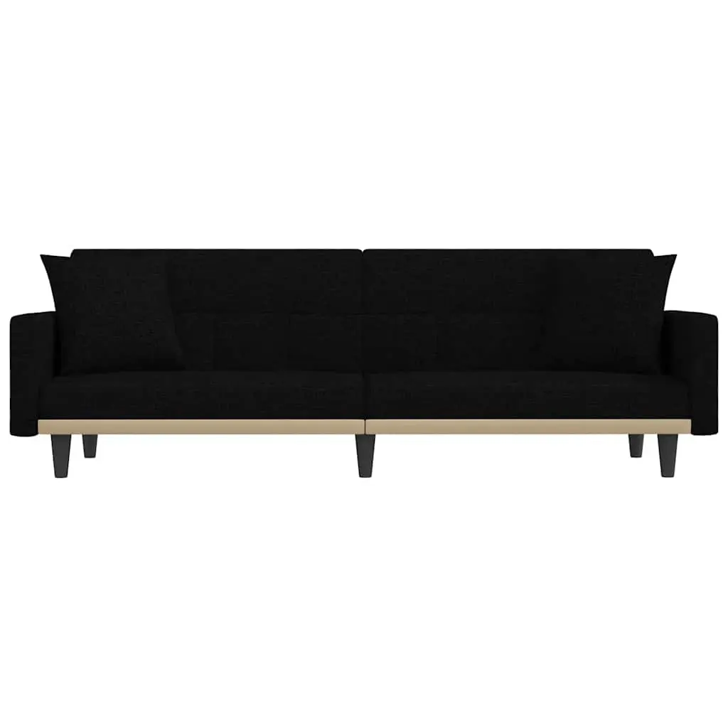 Black Fabric Sofa Bed with Strong Build