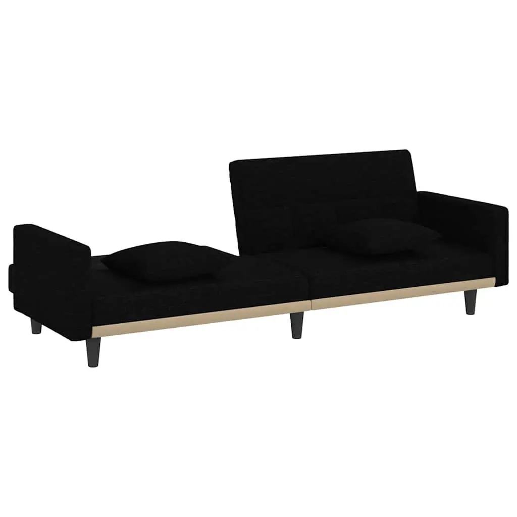 Black Fabric Sofa Bed with Strong Build