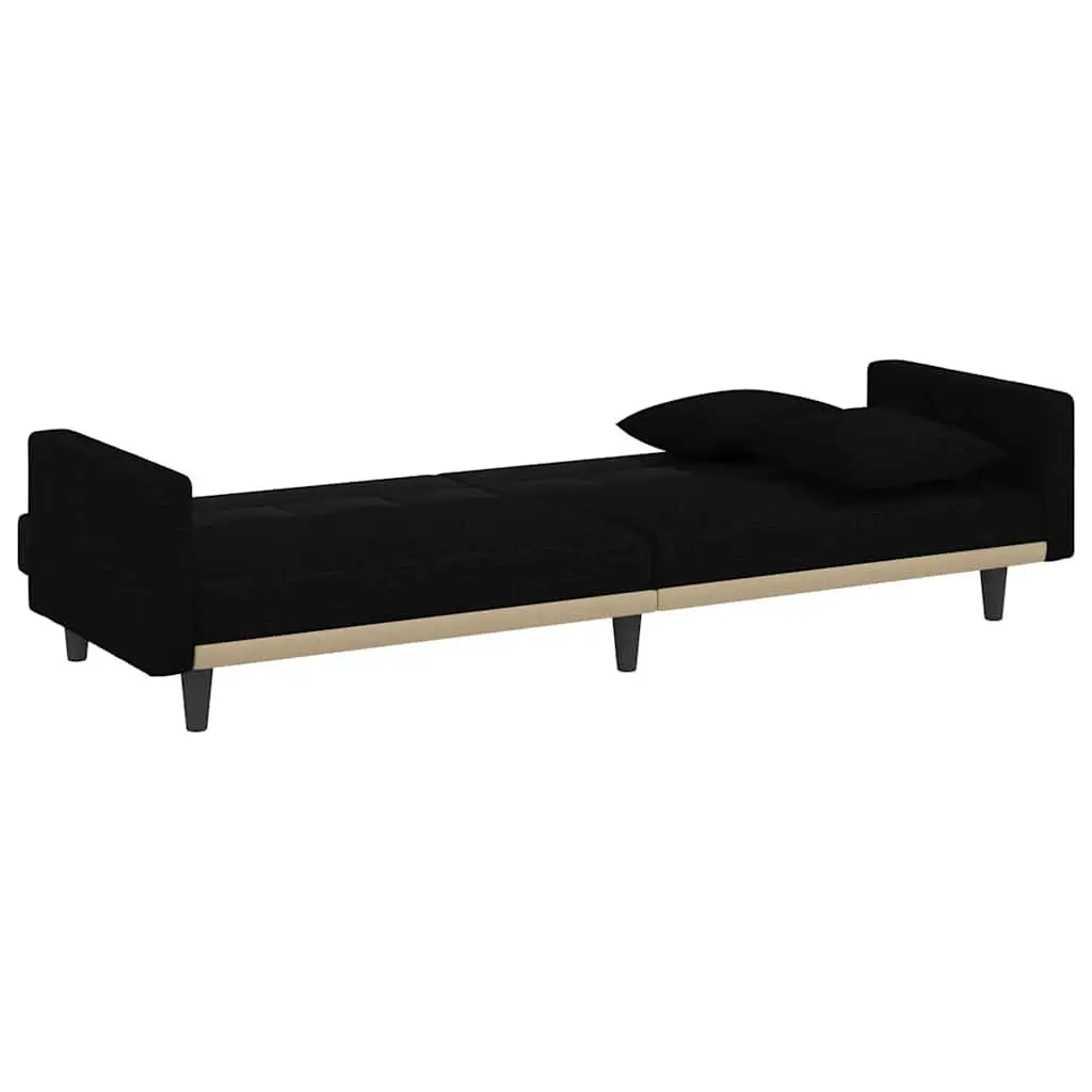 Black Fabric Sofa Bed with Strong Build