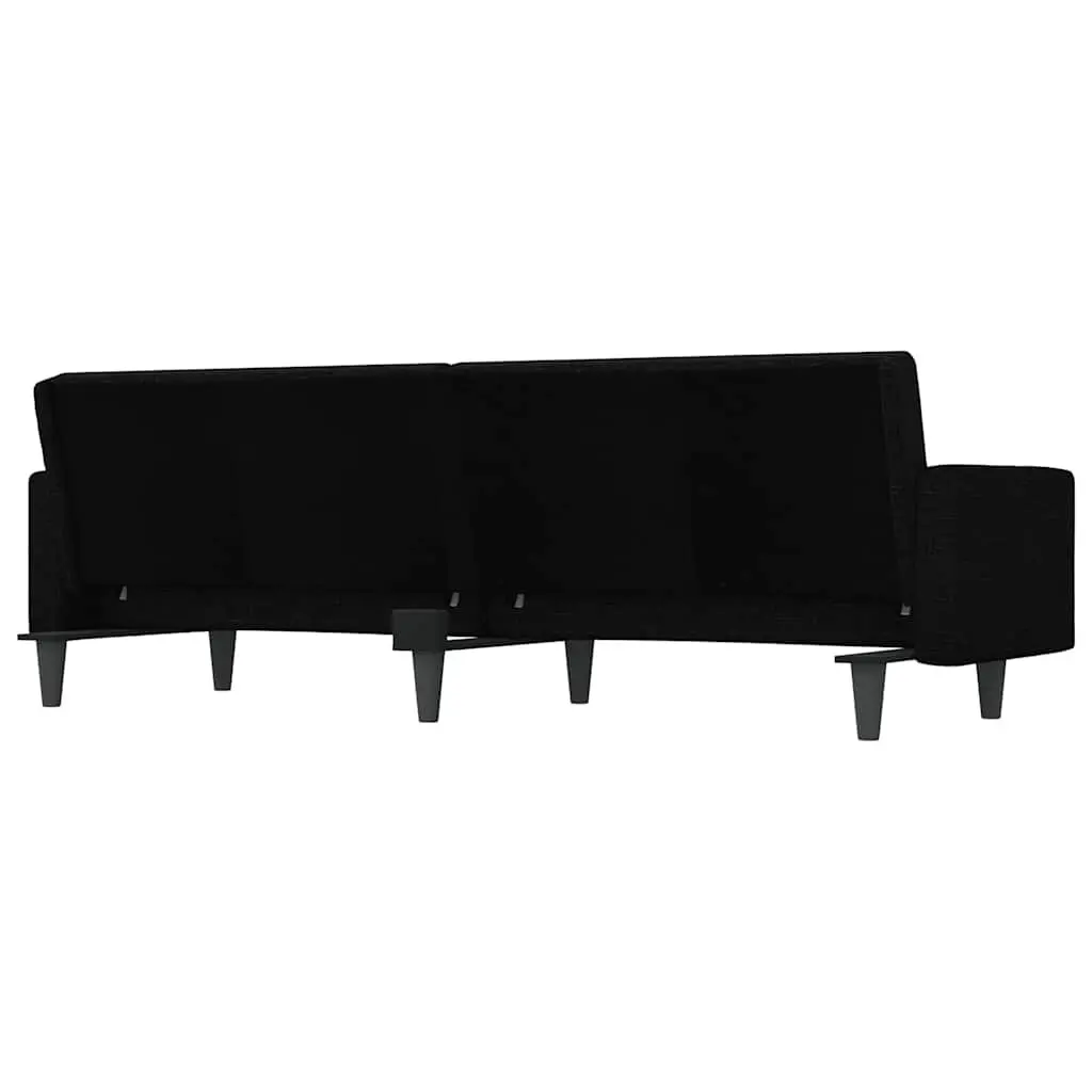 Black Fabric Sofa Bed with Strong Build