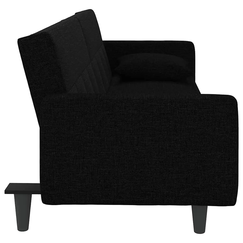Black Fabric Sofa Bed with Strong Build