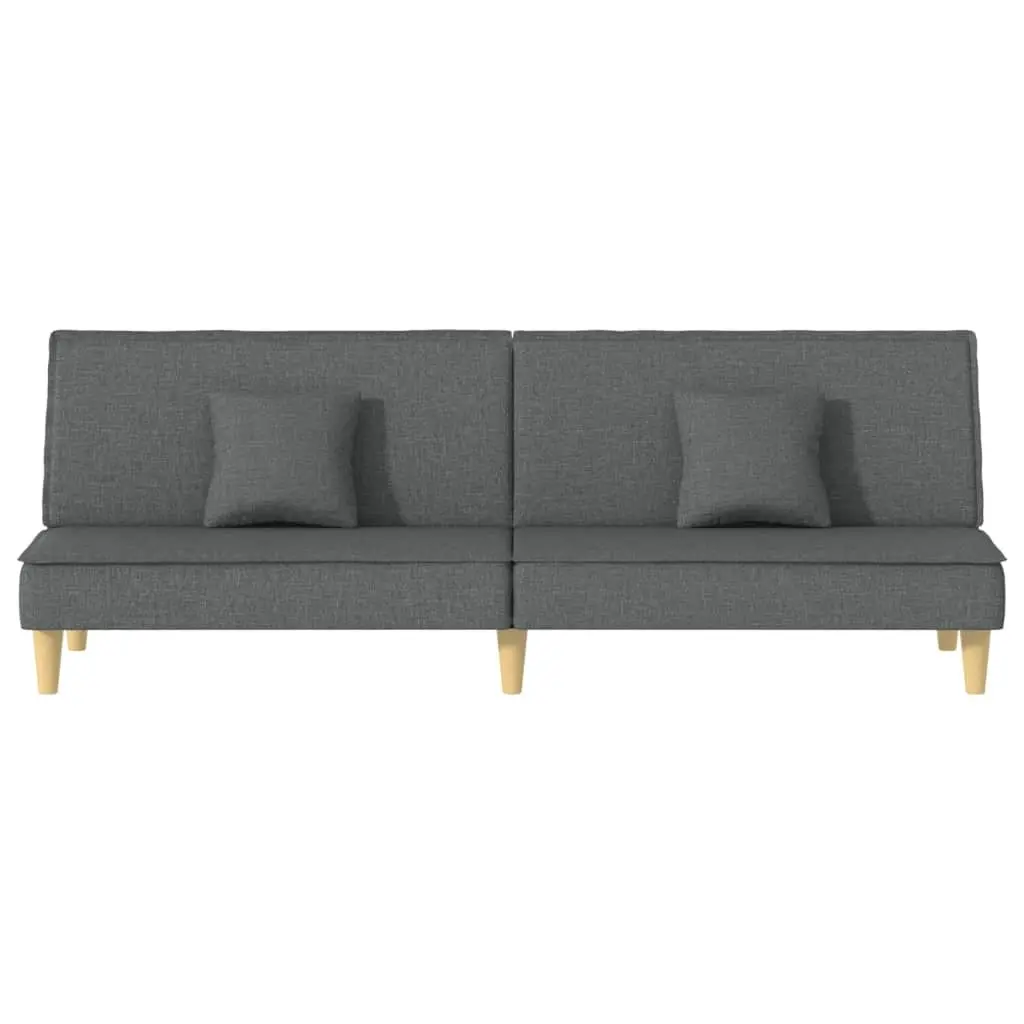 Grey Fabric Sofa Bed Sleeper Couch with Adjustable Backrest for Guest Bedroom Furniture