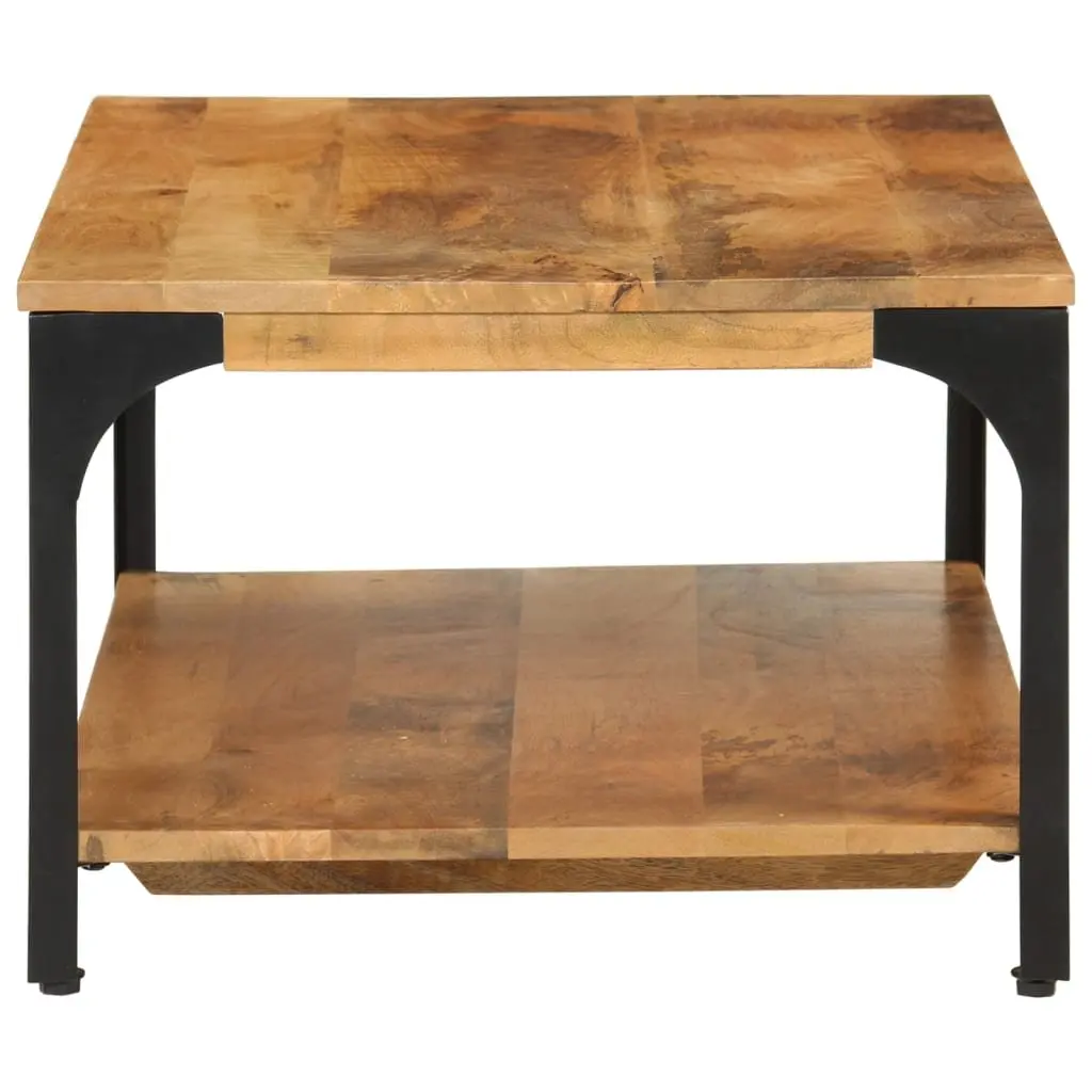 Brown Mango Wood Coffee Table with Storage