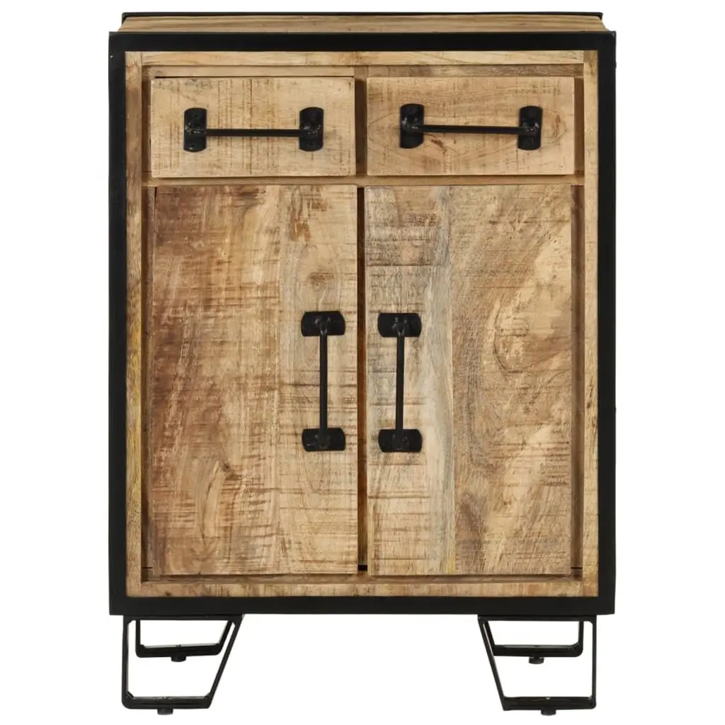 Sideboard Cabinet Storage Buffet 53 x 31 x 72 cm Brown Solid Wood Iron