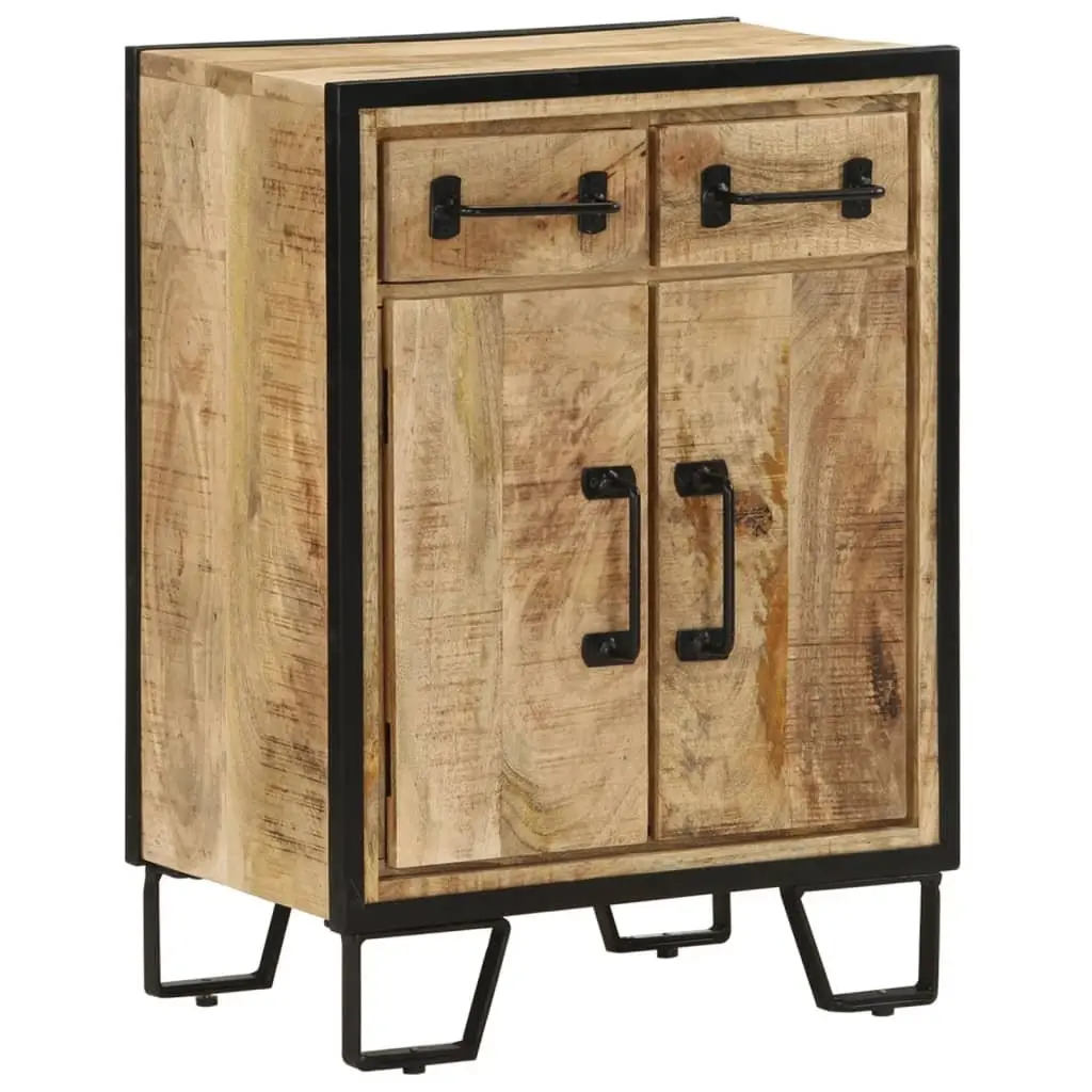 Sideboard Cabinet Storage Buffet 53 x 31 x 72 cm Brown Solid Wood Iron