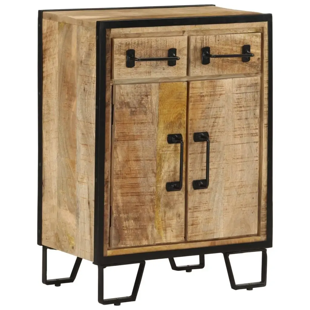 Sideboard Cabinet Storage Buffet 53 x 31 x 72 cm Brown Solid Wood Iron
