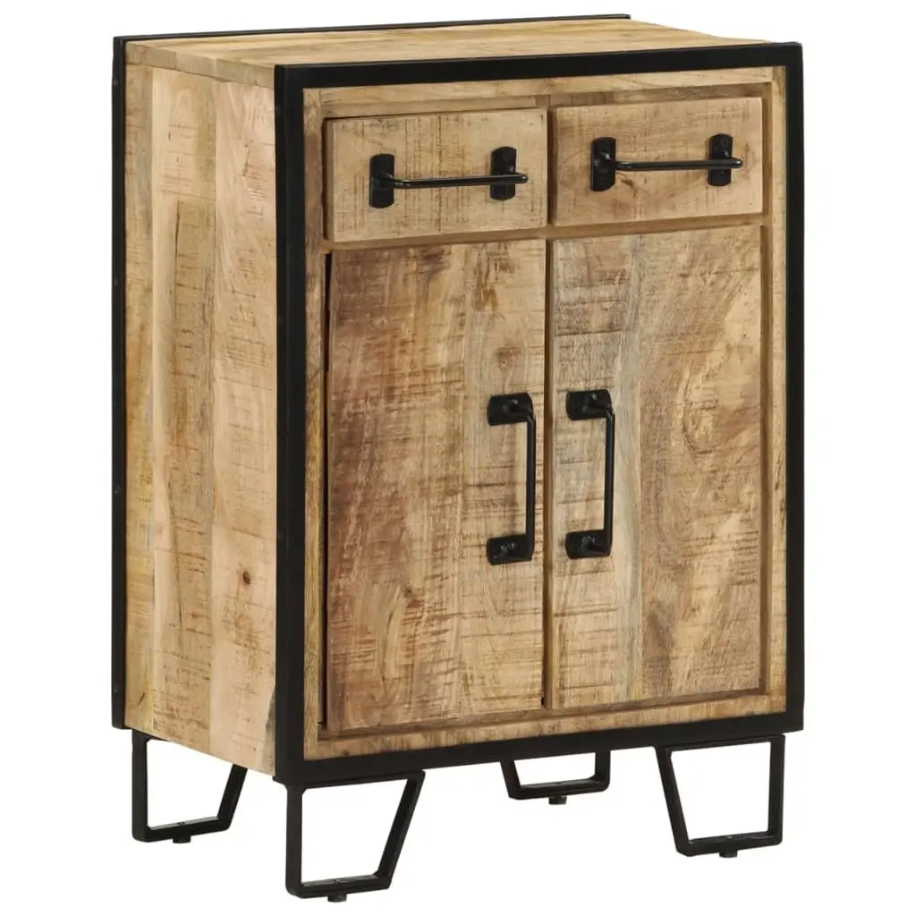 Sideboard Cabinet Storage Buffet 53 x 31 x 72 cm Brown Solid Wood Iron