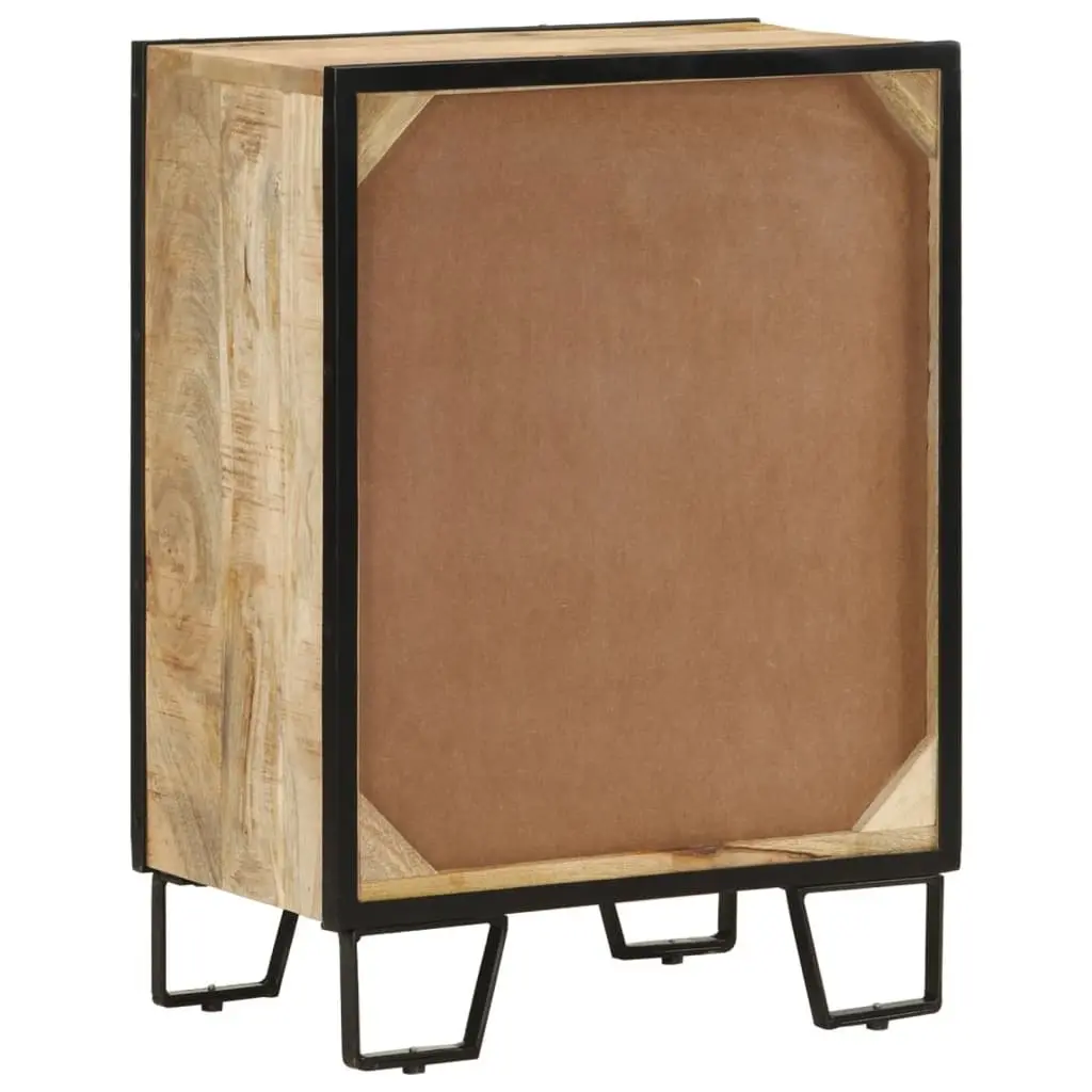 Sideboard Cabinet Storage Buffet 53 x 31 x 72 cm Brown Solid Wood Iron
