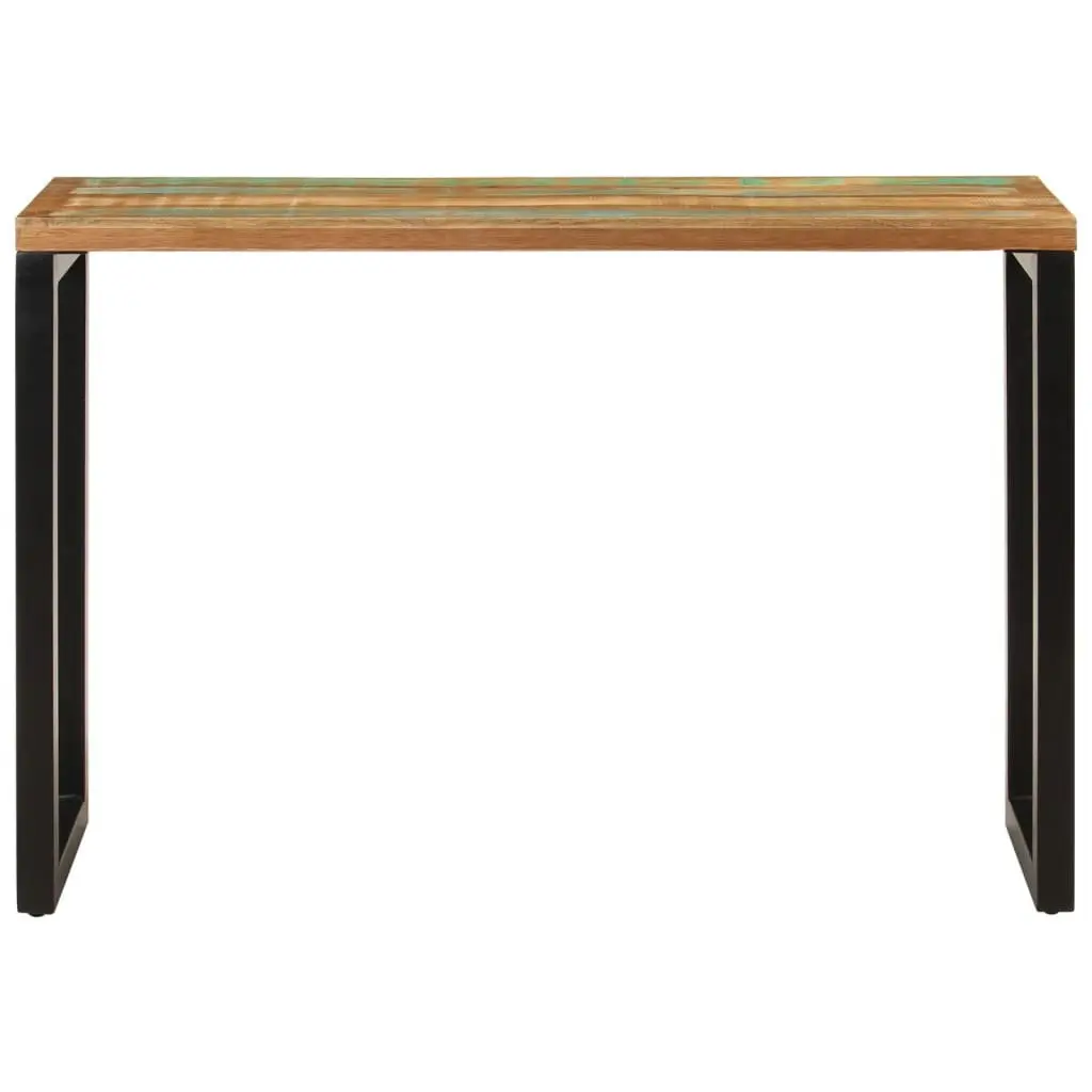 Console Table Entryway 110x35x75 cm Solid Reclaimed Wood Multicolour