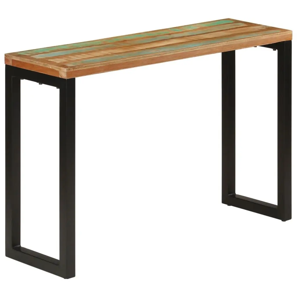 Console Table Entryway 110x35x75 cm Solid Reclaimed Wood Multicolour
