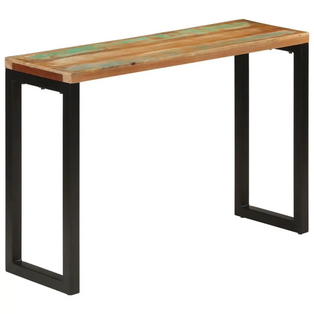 Console Table Entryway 110x35x75 cm Solid Reclaimed Wood Multicolour