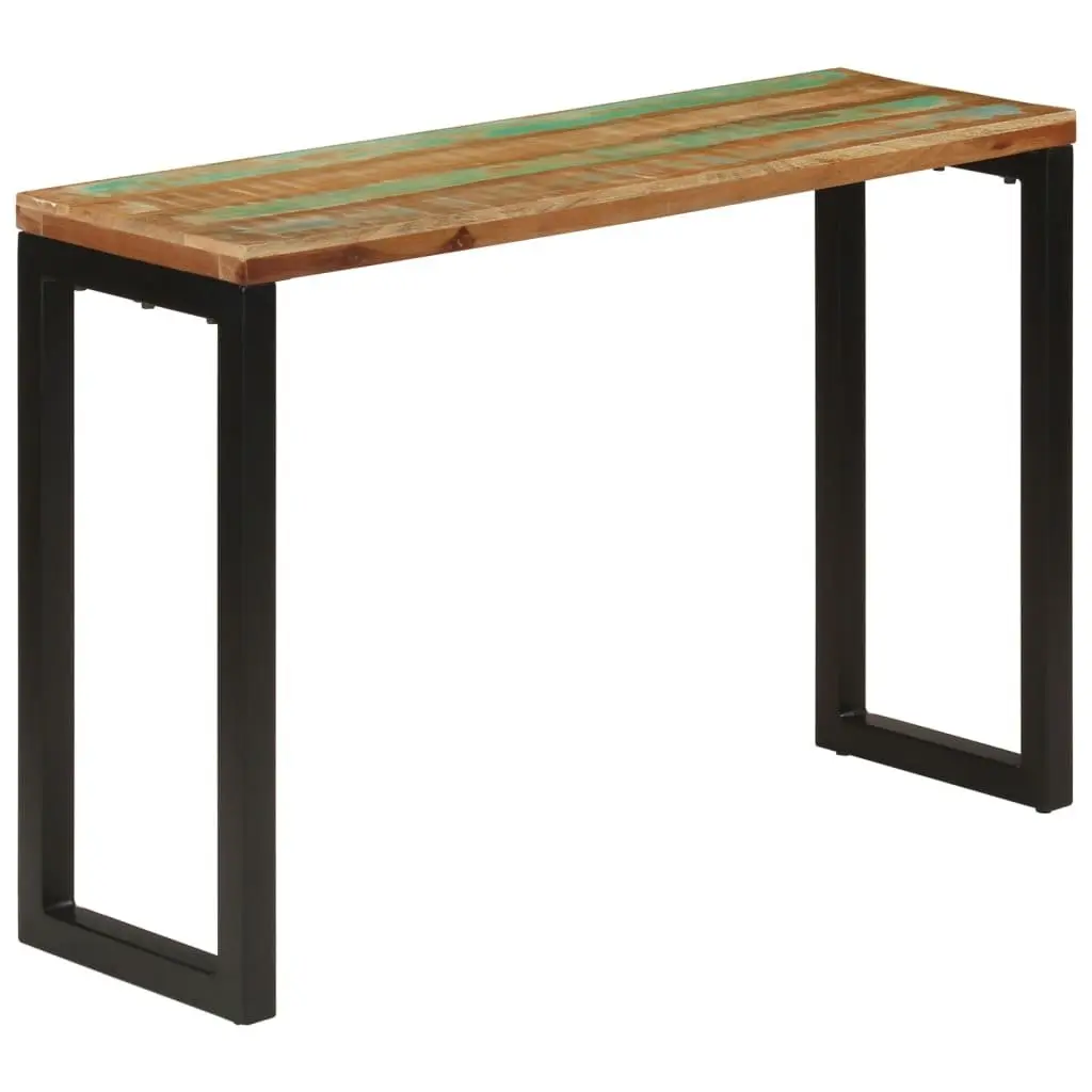 Console Table Entryway 110x35x75 cm Solid Reclaimed Wood Multicolour