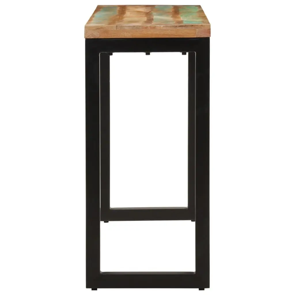 Console Table Entryway 110x35x75 cm Solid Reclaimed Wood Multicolour