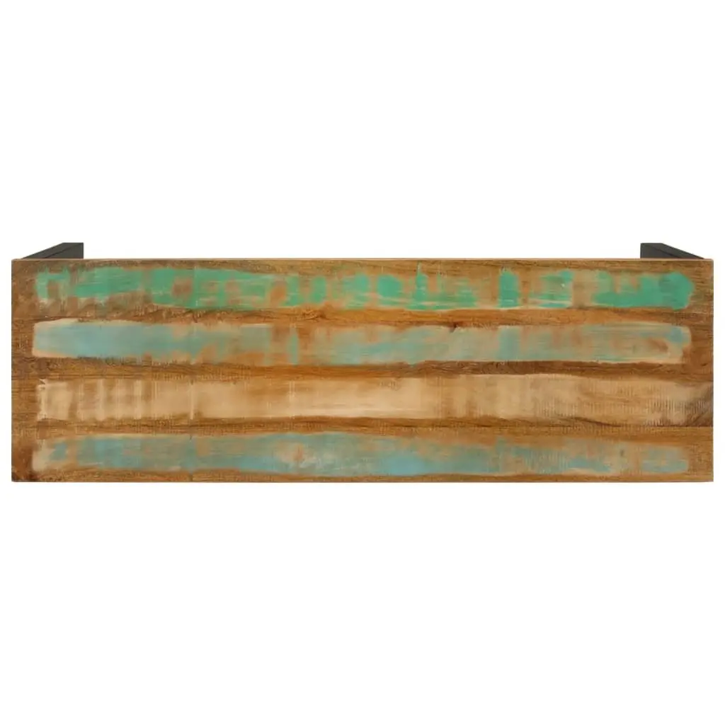 Console Table Entryway 110x35x75 cm Solid Reclaimed Wood Multicolour