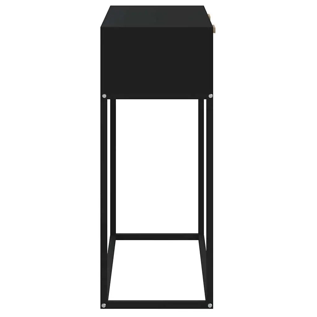 Black Console Table 80x30x75 cm for Storage