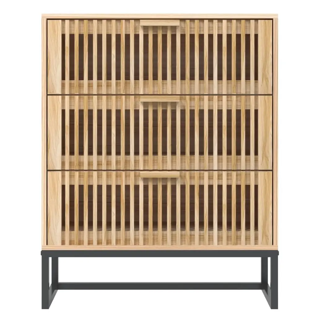 Sideboard Cabinet Storage 60x30x75 cm Brown Engineered Wood