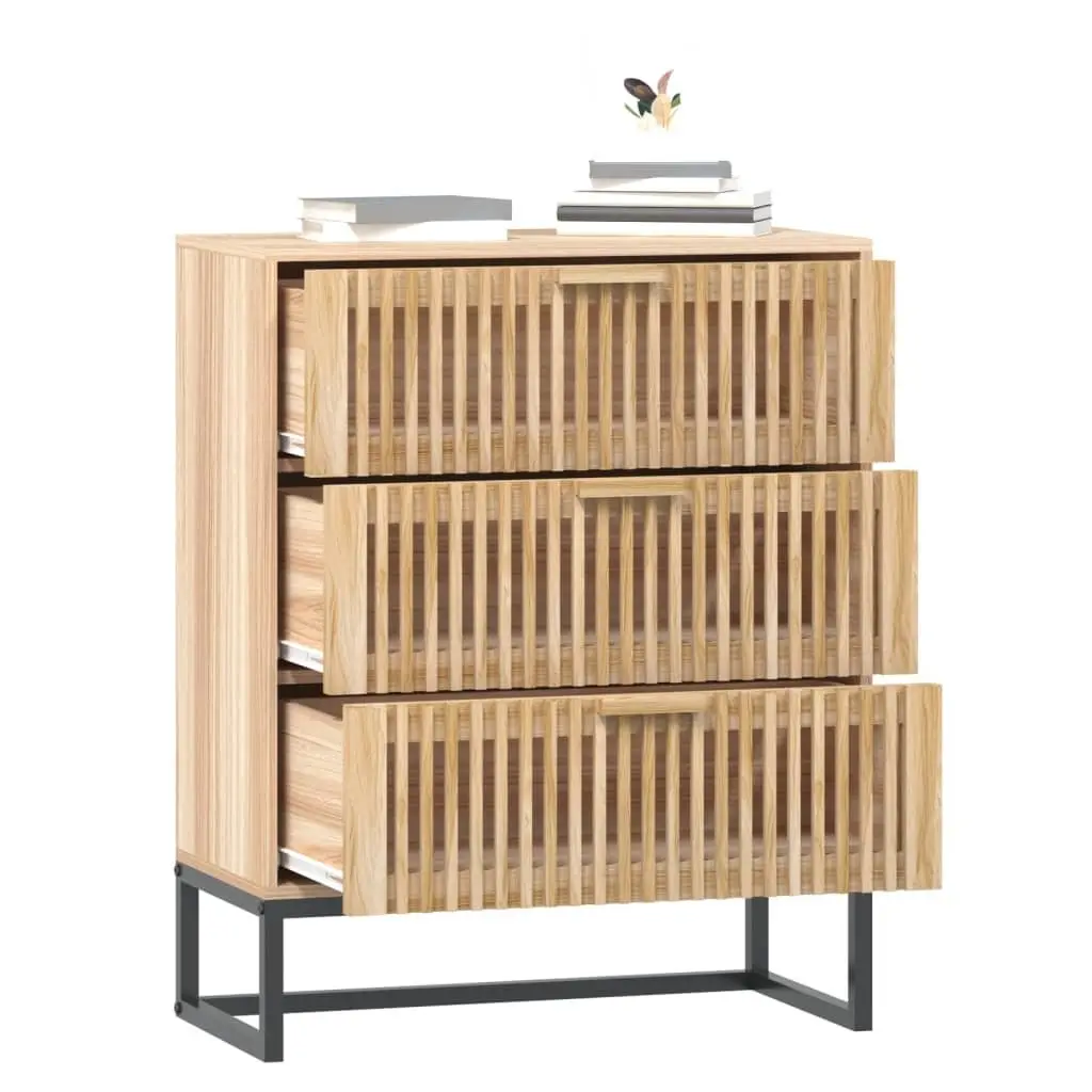 Sideboard Cabinet Storage 60x30x75 cm Brown Engineered Wood