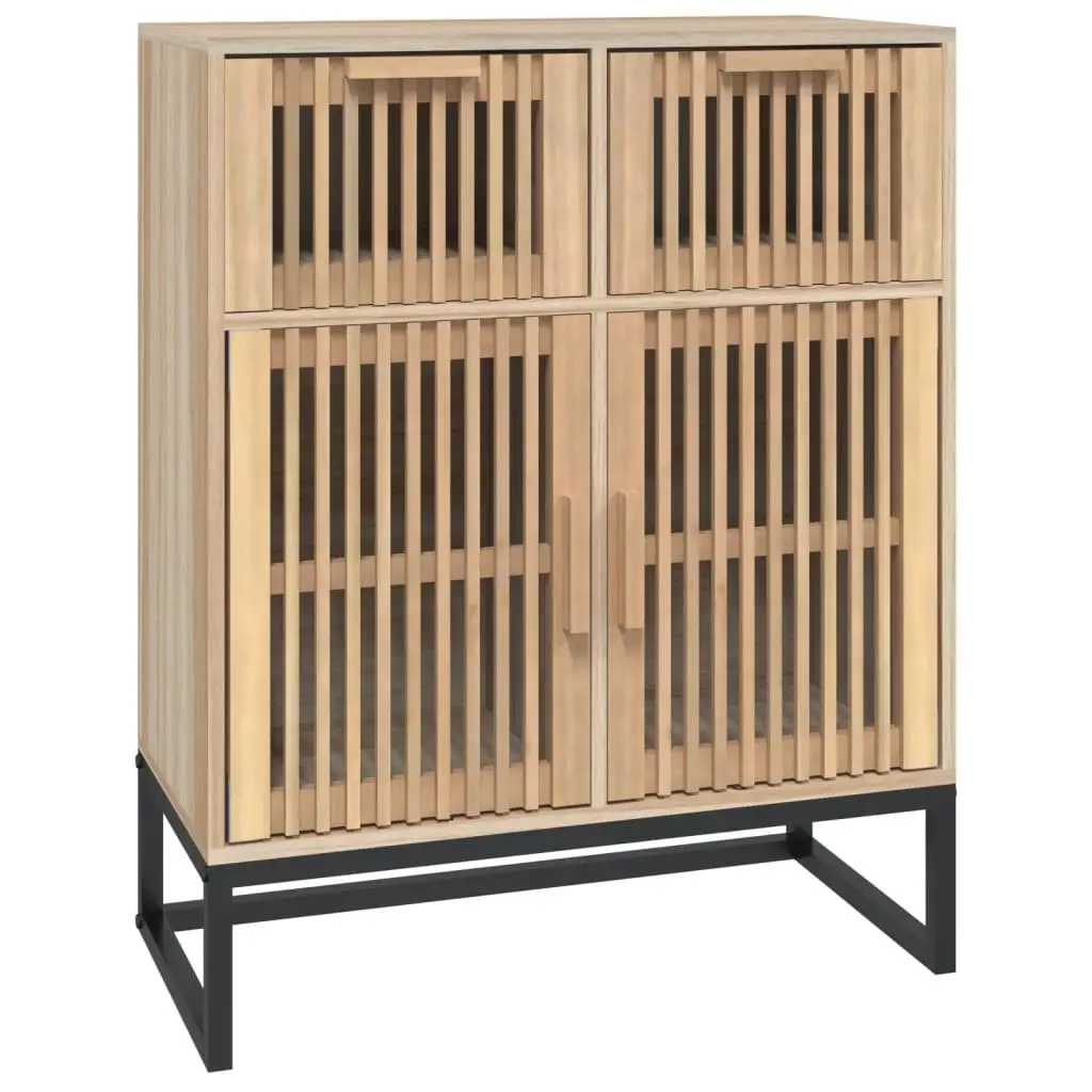 Sideboard Cabinet Storage 60x30x75 cm Brown Engineered Wood Furniture with Doors