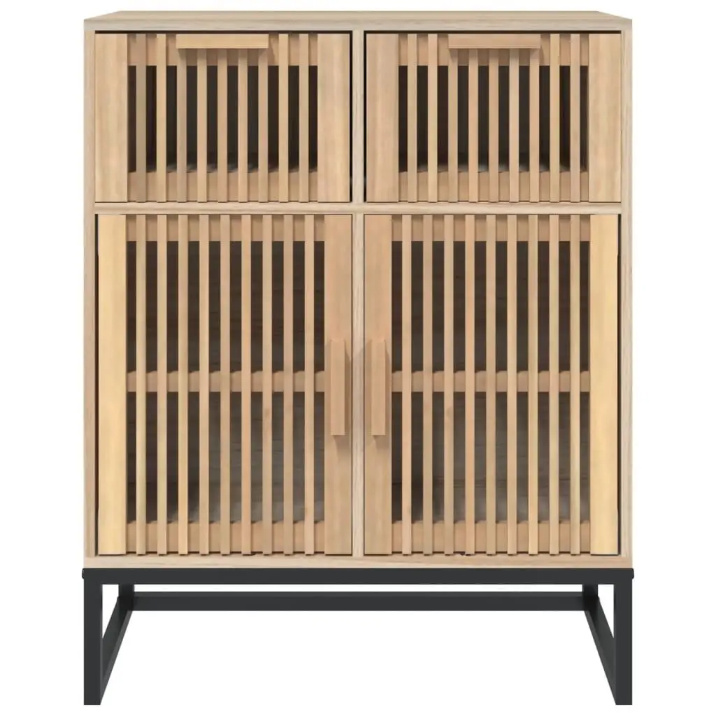 Sideboard Cabinet Storage 60x30x75 cm Brown Engineered Wood Furniture with Doors