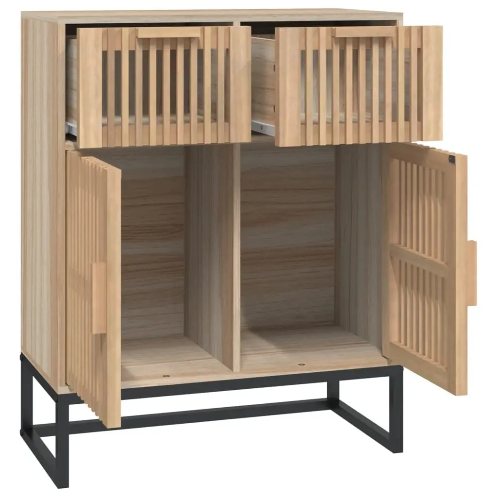 Sideboard Cabinet Storage 60x30x75 cm Brown Engineered Wood Furniture with Doors