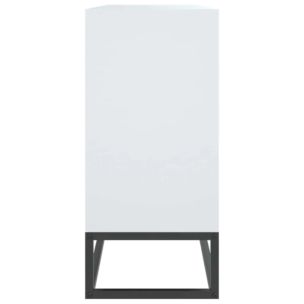 Sideboard White 105x30x65 cm Storage Cabinet Engineered Wood Furniture