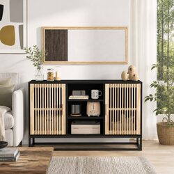 Reliable Black Sideboard 105x30x65 cm with Great Storage