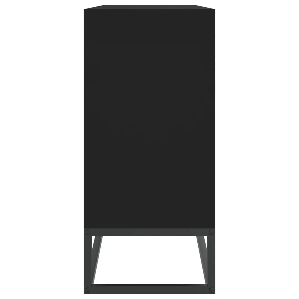 Sideboard Storage Cabinet 105x30x65 cm Black Engineered Wood Furniture Buffet