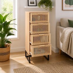 Brown Engineered Wood Highboard - Value and Functionality