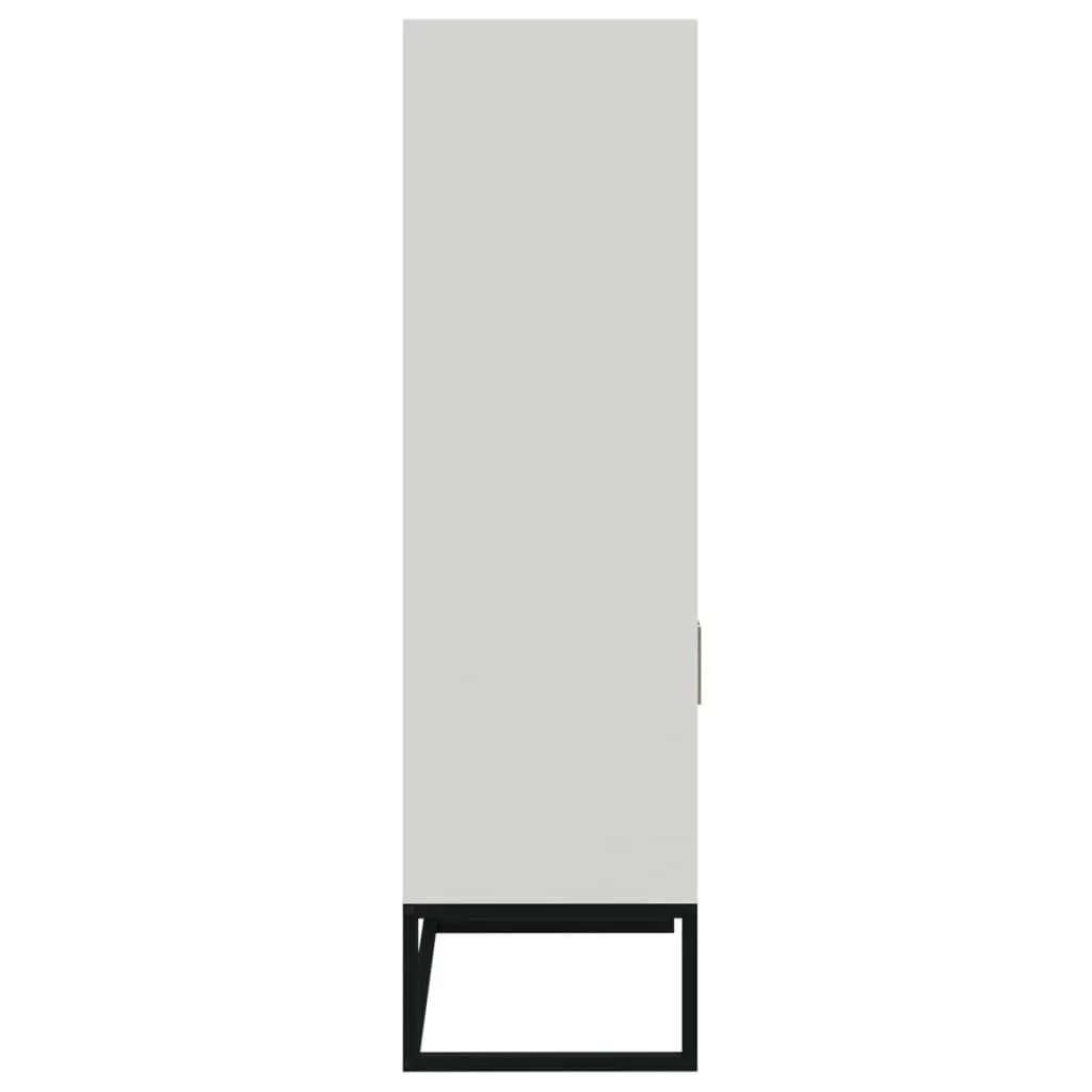 Highboard Storage Cabinet White 60x35x125 cm Engineered Wood