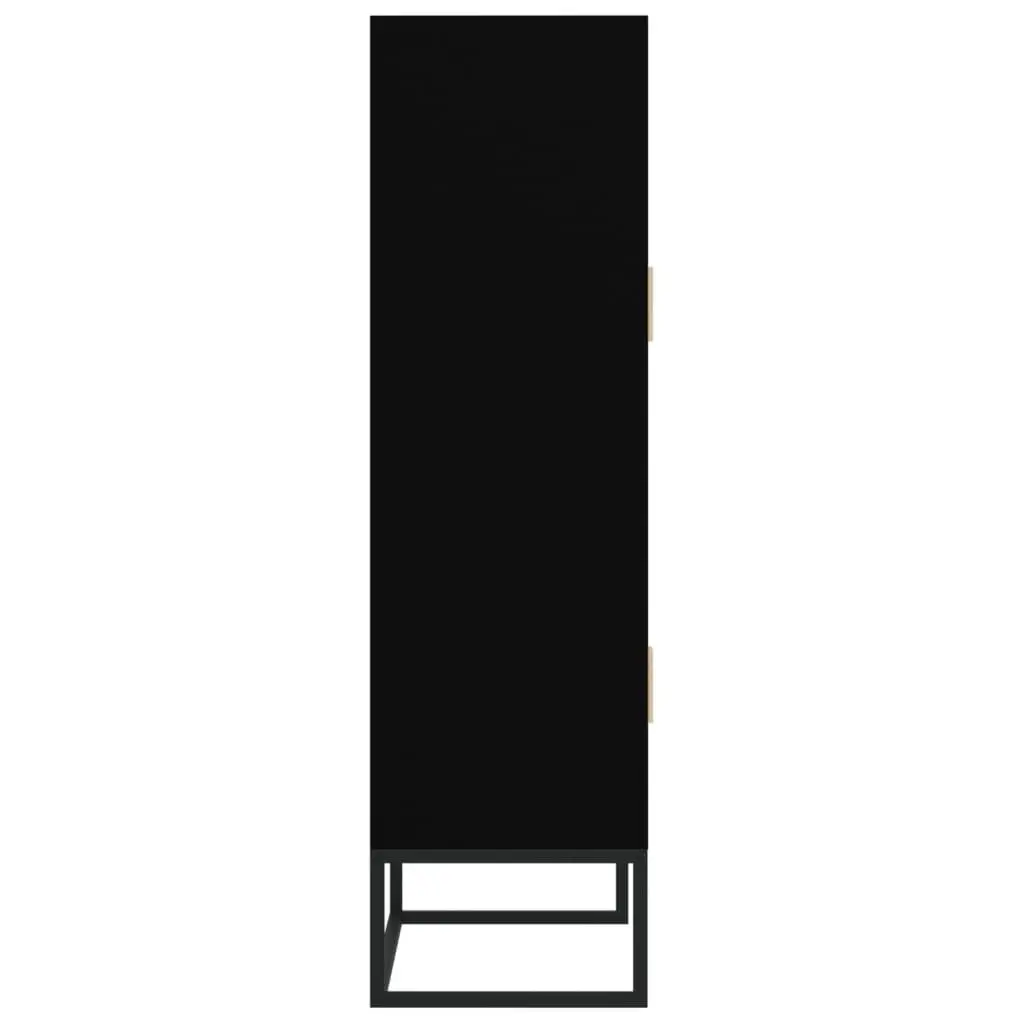 Storage Cabinet Highboard Black 70x35x125 cm Engineered Wood Scandinavian Style