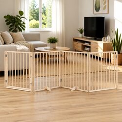 Reliable 4-Panel Dog Gate for Pet Safety