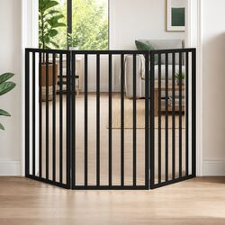 Reliable 3-Panel Dog Gate - Foldable and Safe