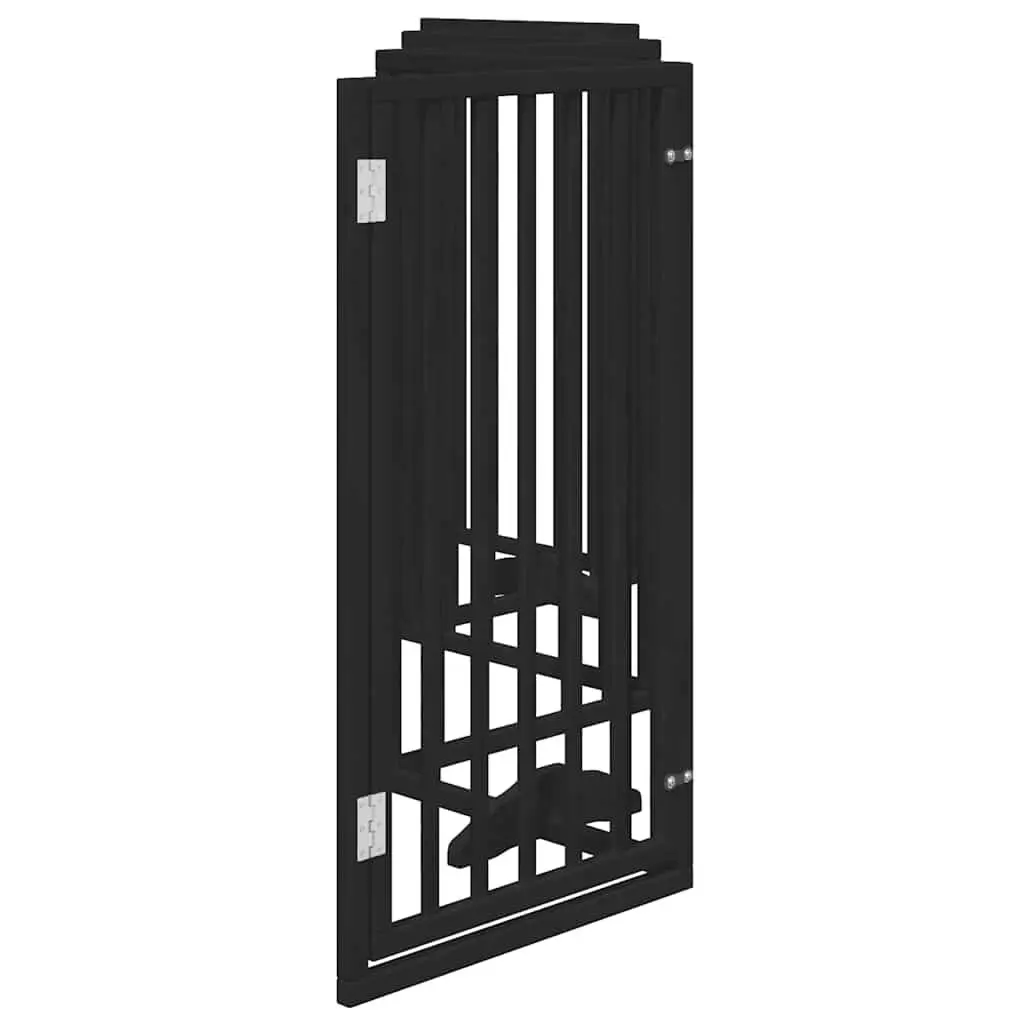 Dog Gate Foldable 6 Panels Black Pet Safety Barrier Enclosure