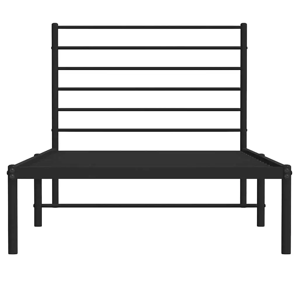 Black Metal Bed Frame King Single Size