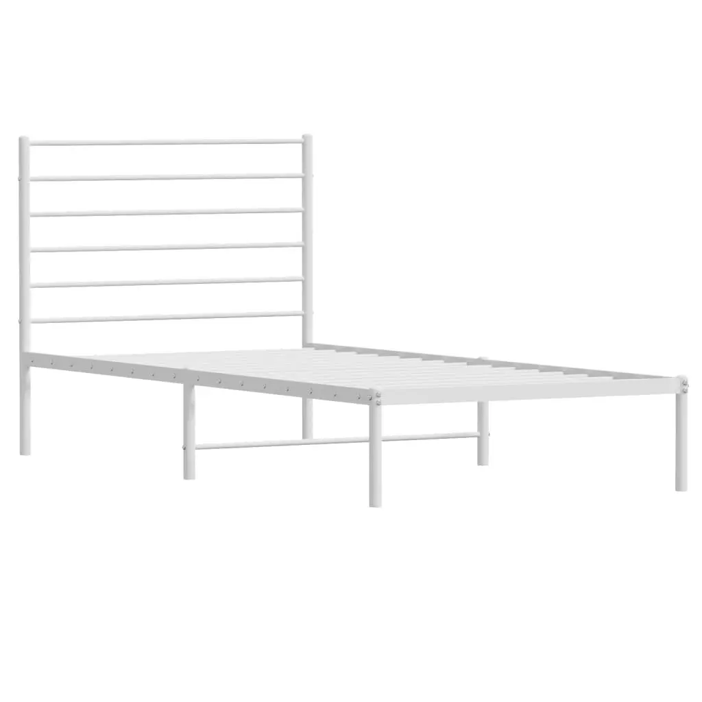 King Single Metal Bed Frame with Storage Space