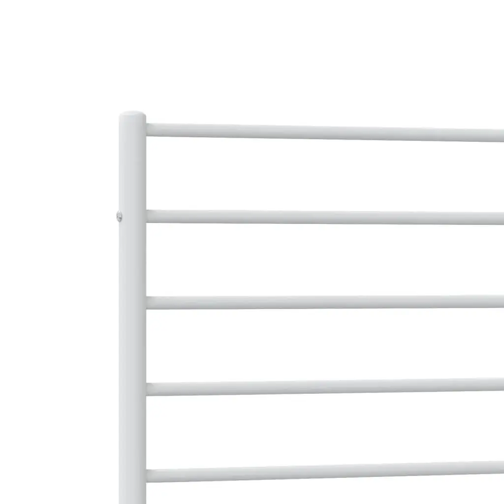 White Metal Bed Frame King Single 107x203 cm