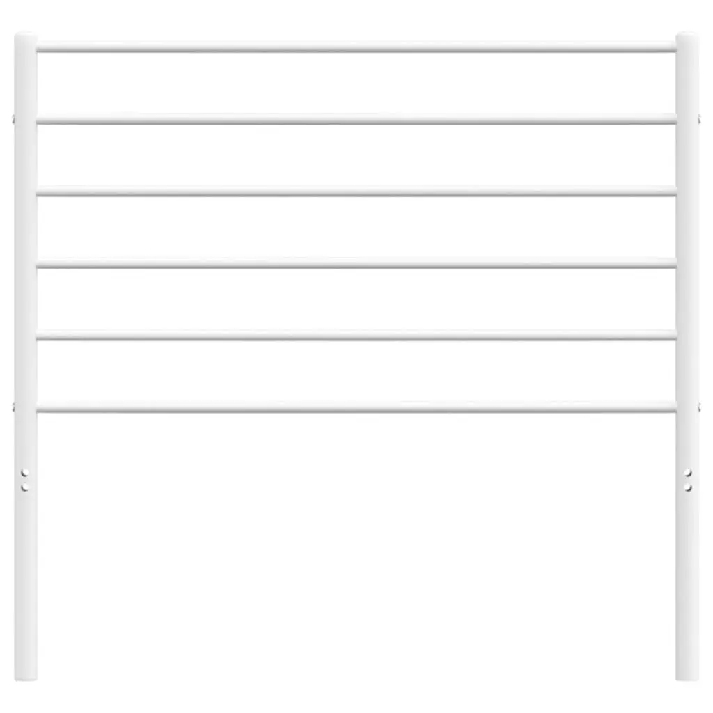 Metal Headboard White 90cm Bed Frame Head Rest Support