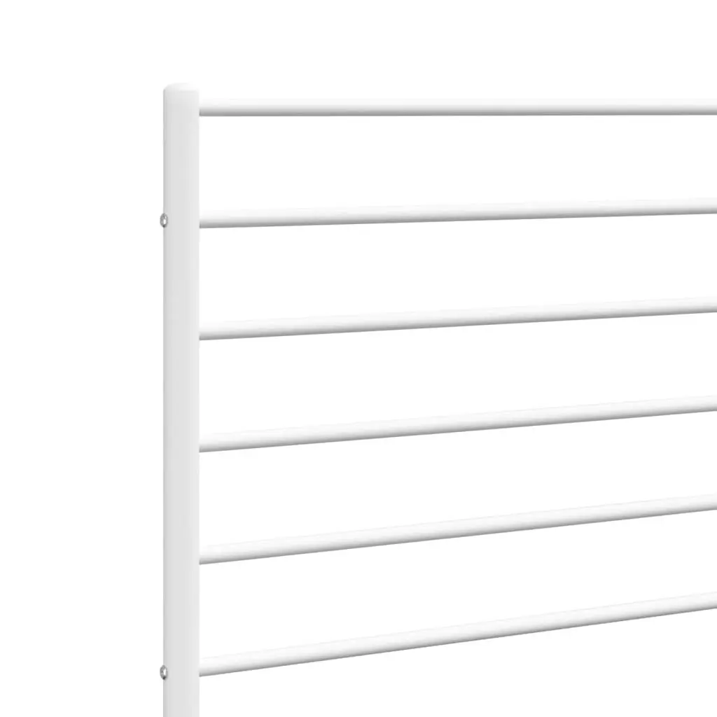Metal Headboard White 90cm Bed Frame Head Rest Support