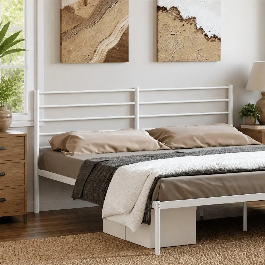 Metal Headboard Support 180cm White