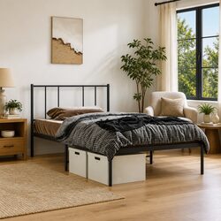 Reliable and Practical King Single Bed Frame in Black