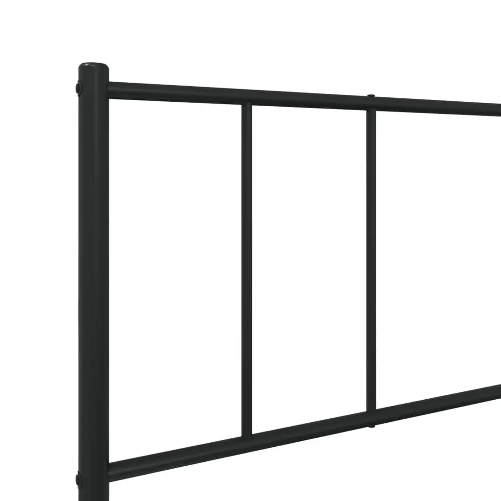 Metal Bed Frame King Single 107x203cm Black Steel Bedroom Furniture Footboard
