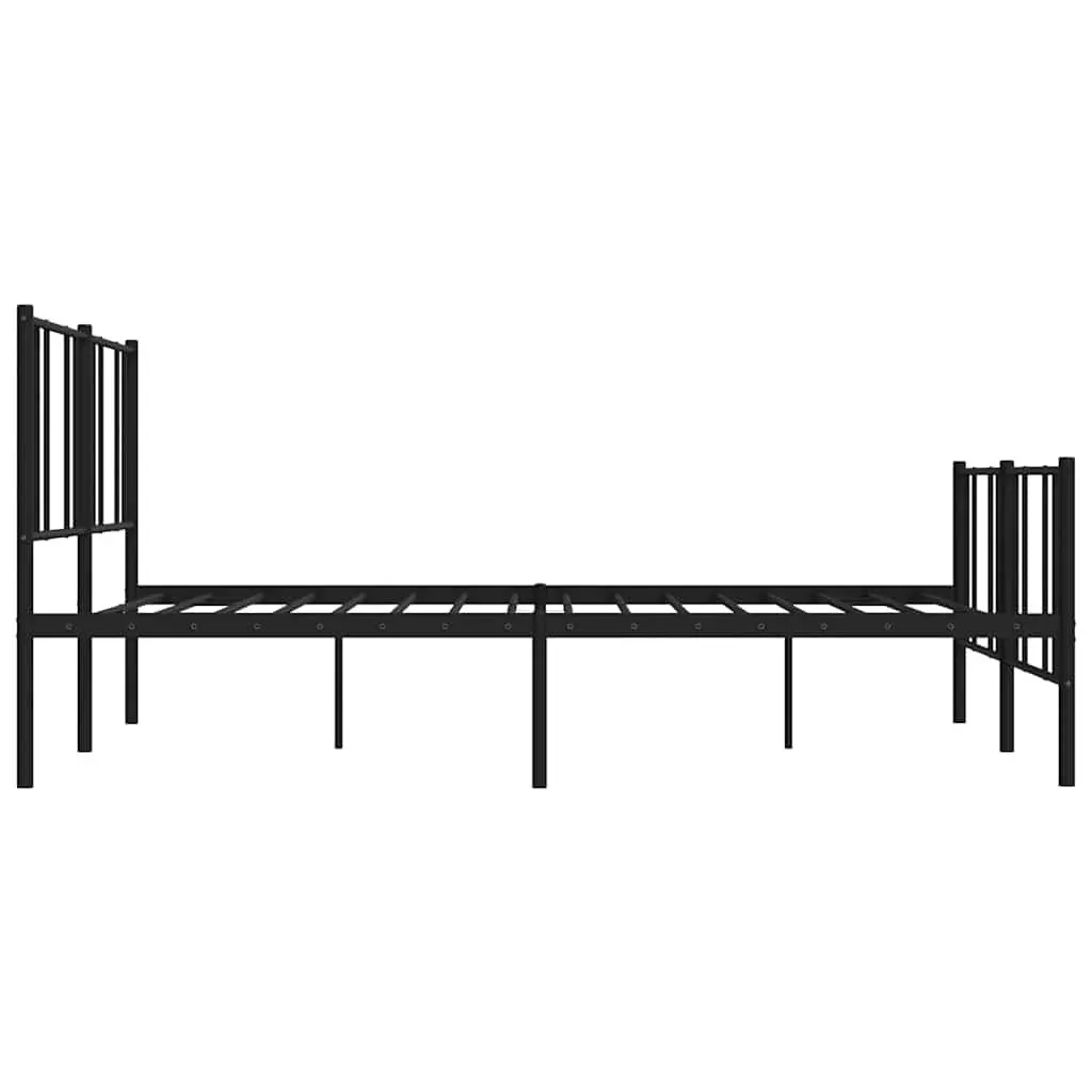 Metal Bed Frame King Size 183x203cm Black Bedroom Furniture