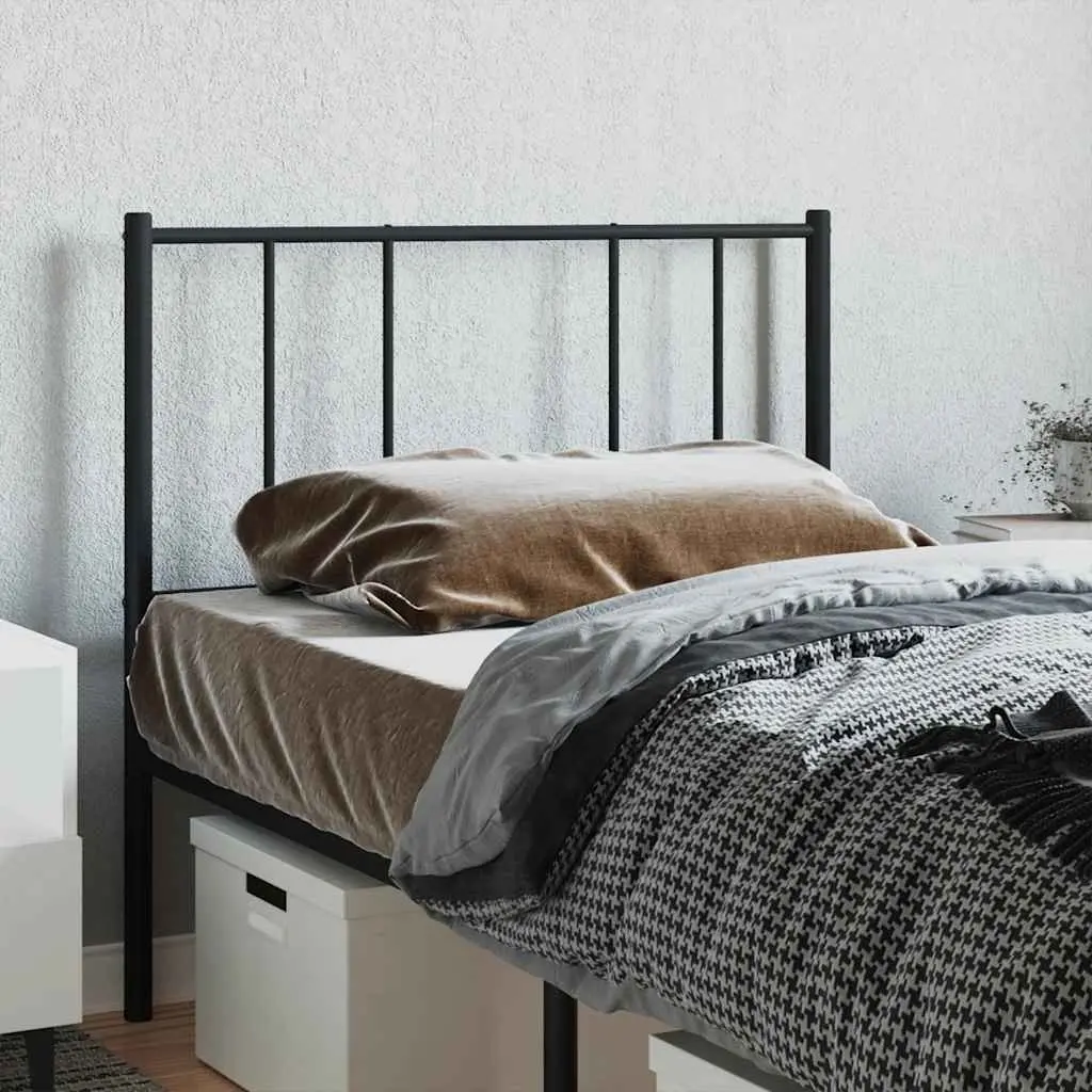 Metal Bed Headboard 90cm Black Steel Bed Head Bedroom Furniture