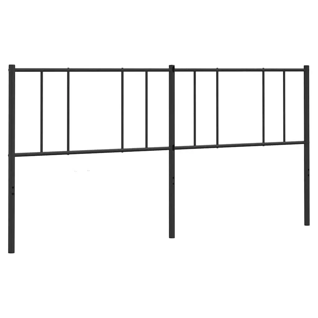 Metal Headboard Black 180cm Bedroom Bed Frame Backrest Support