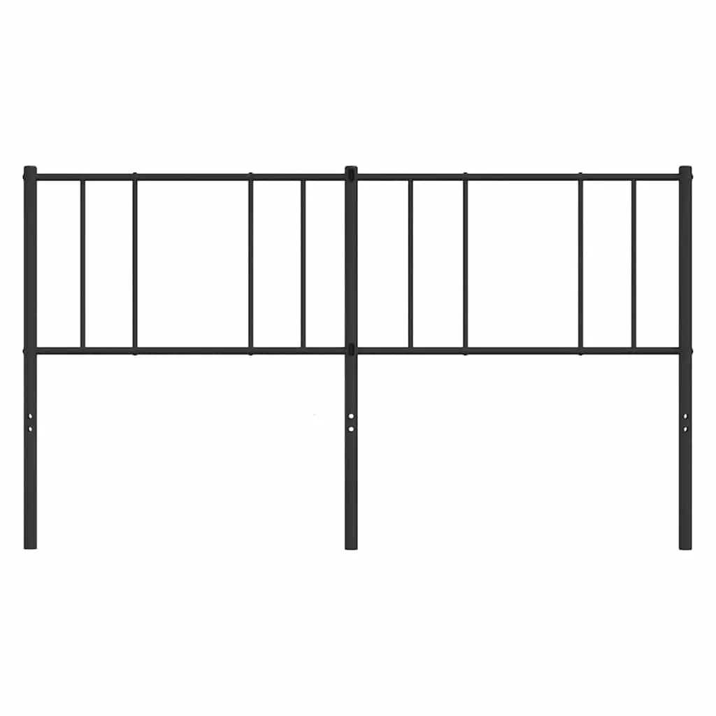 Metal Headboard Black 180cm Bedroom Bed Frame Backrest Support