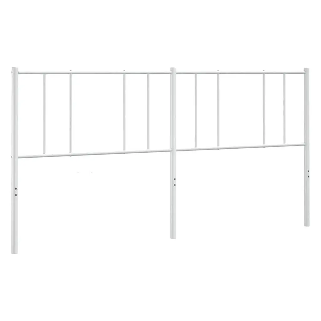 Metal Headboard White 180cm Bedroom Bed Frame Head Support