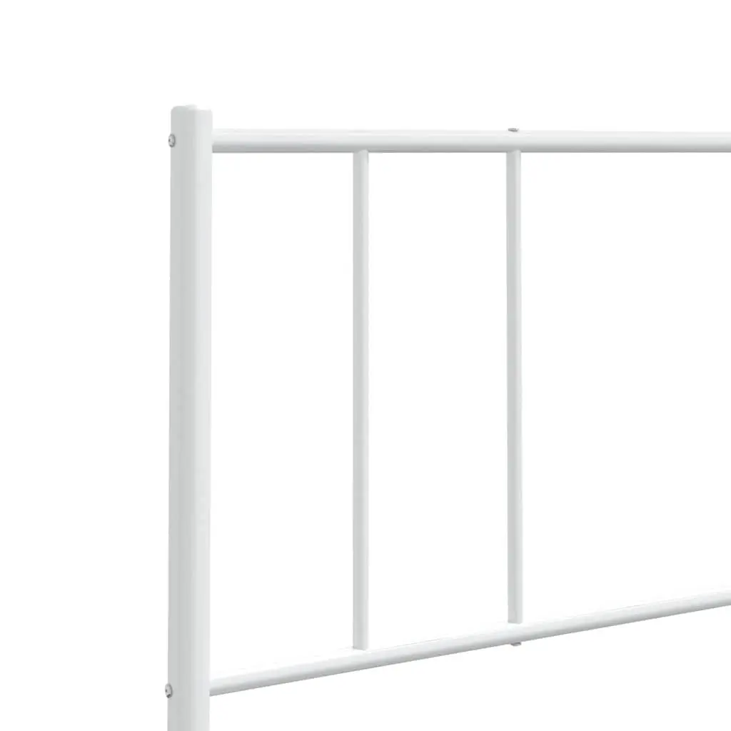 Metal Headboard White 180cm Bedroom Bed Frame Head Support