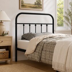 Quality Black Metal Headboard for Value and Comfort