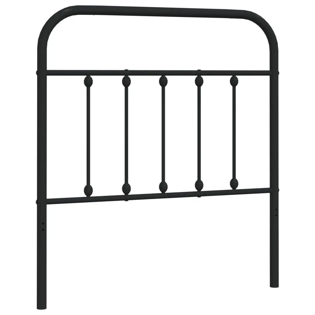 Metal Headboard Black 90cm Bed Frame Header Bedroom Furniture